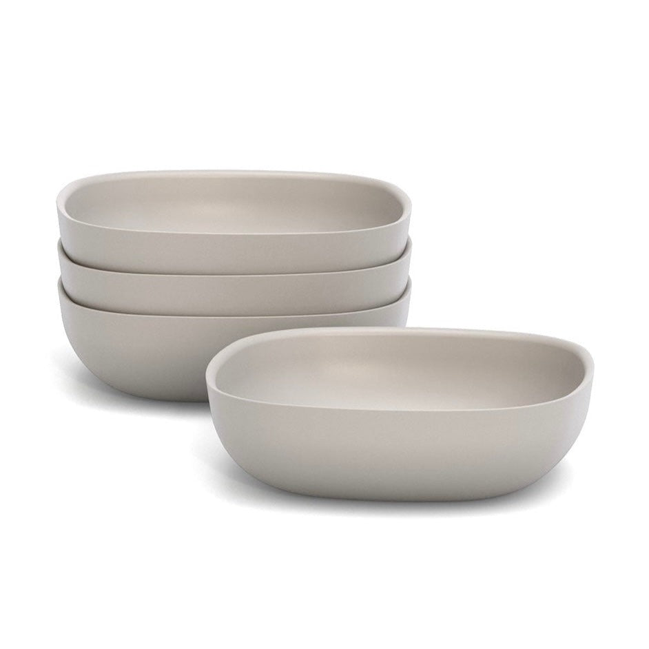 Bamboo Solo Salad Bowl, Set of 4 - Stone