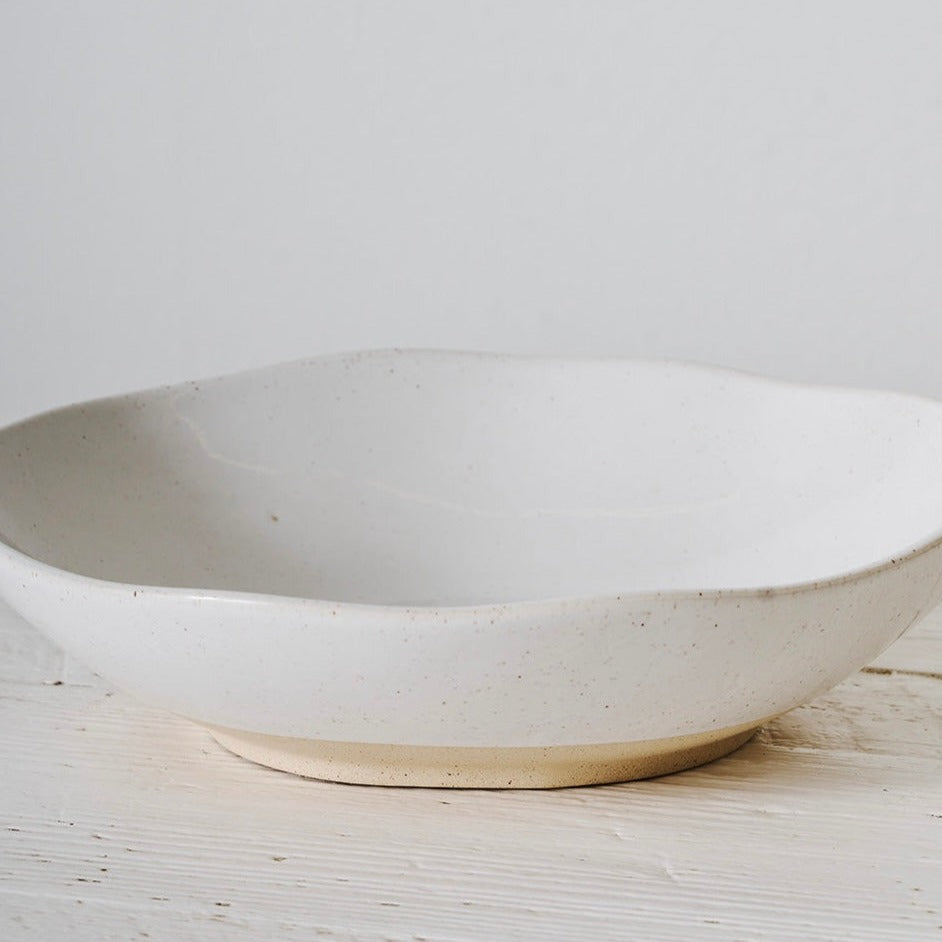 High Tide Serving Bowl | White Speckle