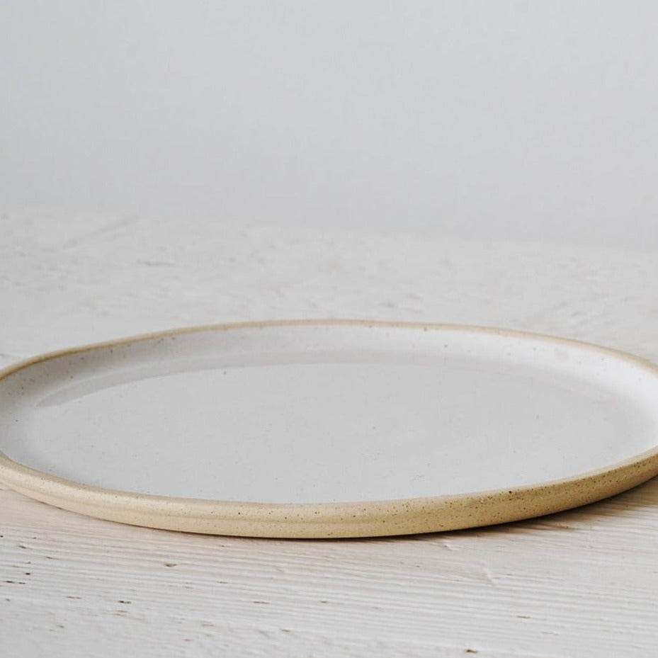 Jetty Salad Plate | White Speckle (Set of 4)