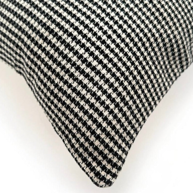 Houndstooth Cotton Pillow Cover