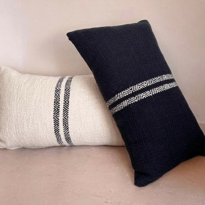 Hugh Lumbar Pillow - Cream