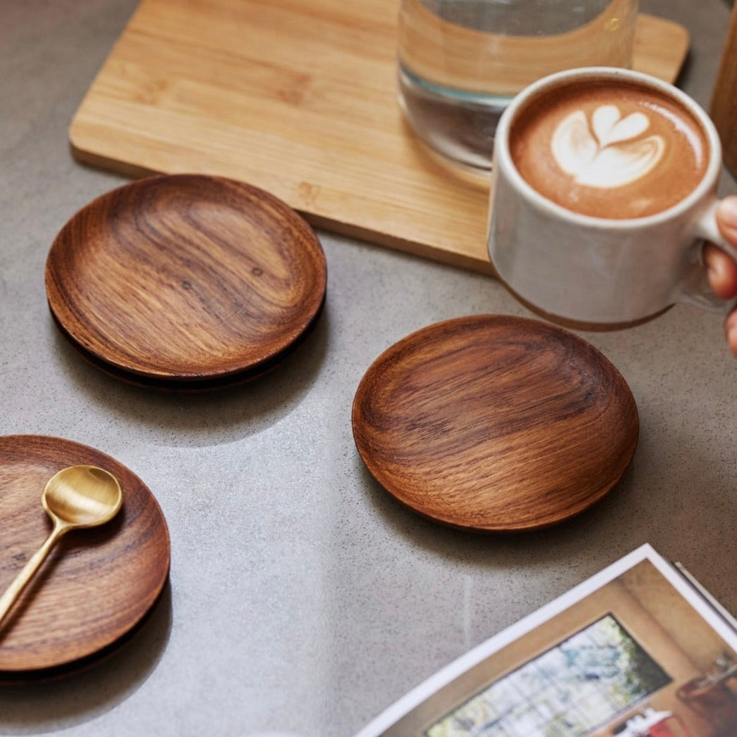 Reclaimed Teak Coasters - set of 4