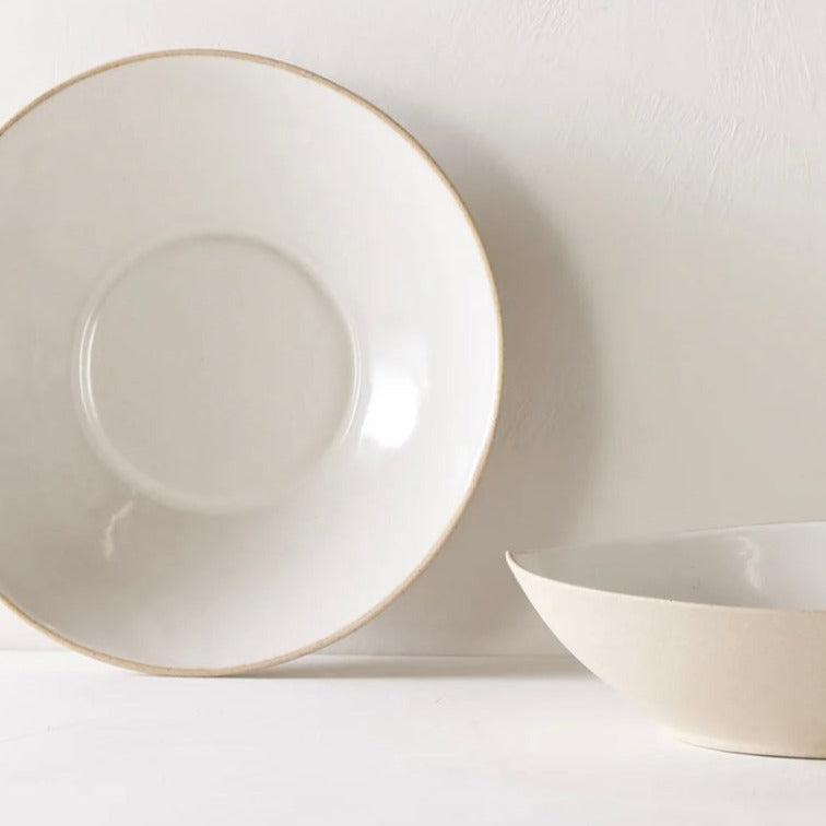 Shallow Serving Bowl | Raw Stoneware