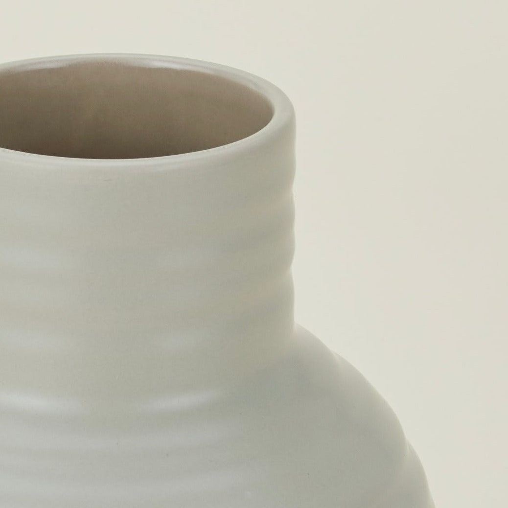 Essential Ceramic Vase - Light Grey