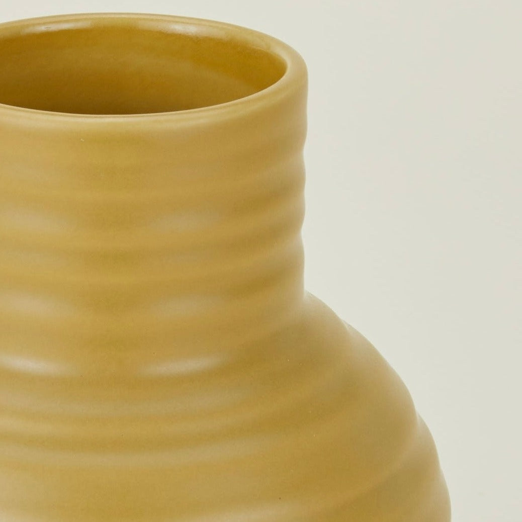 Essential Ceramic Vase - Mustard