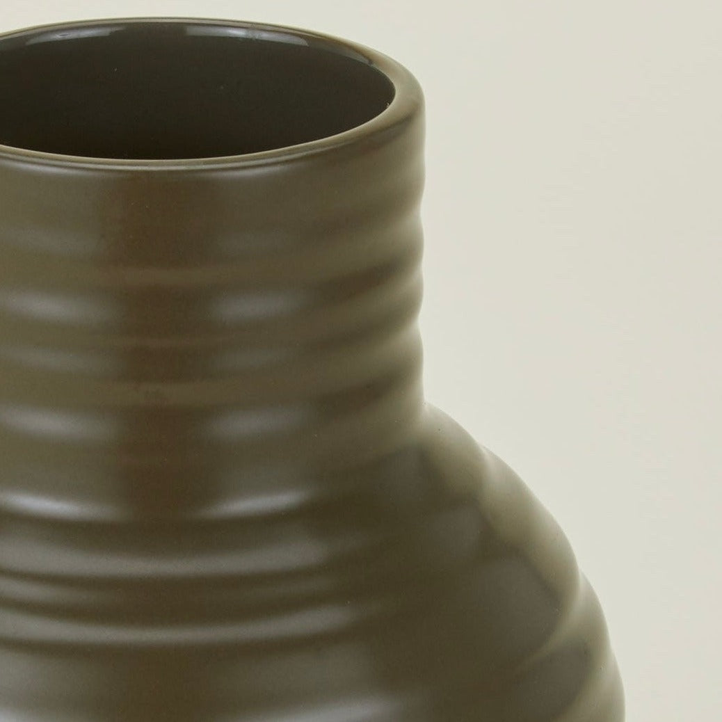 Essential Ceramic Vase - Olive