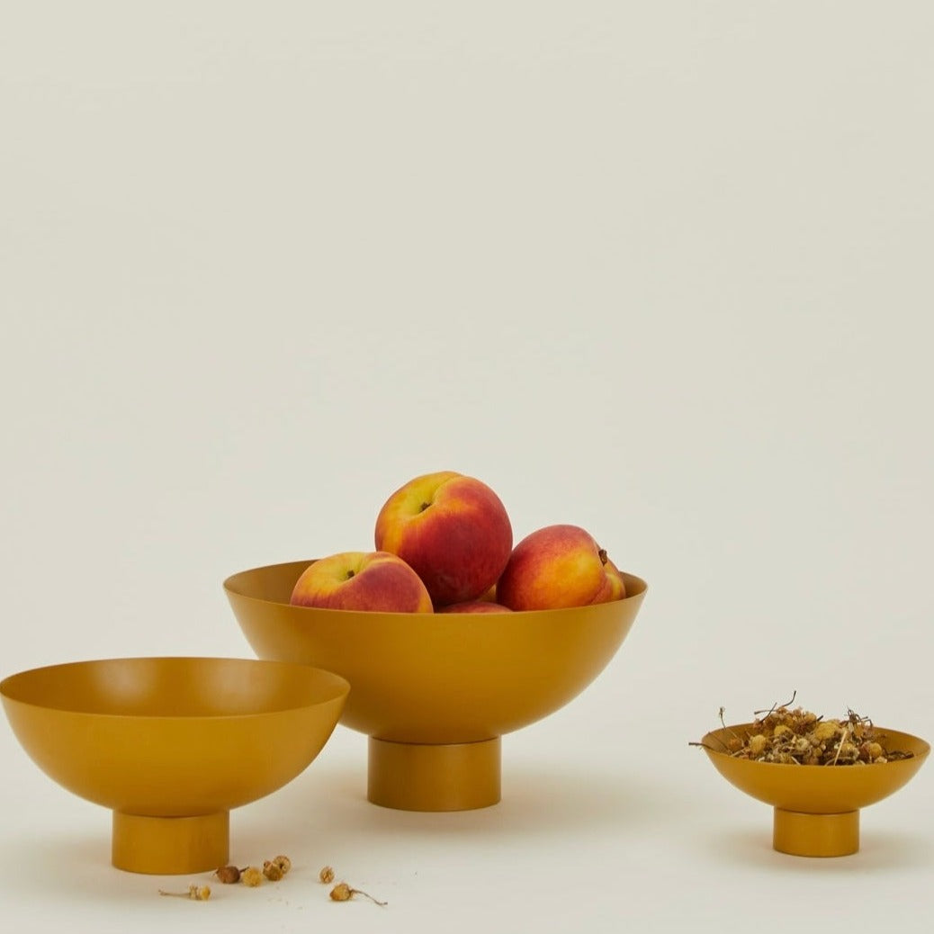 Essential Footed Bowl - Mustard