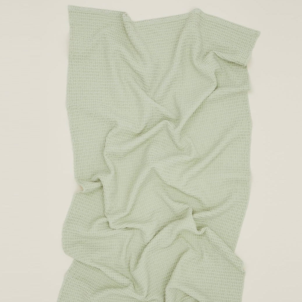 Simple Waffle Towels - Sage