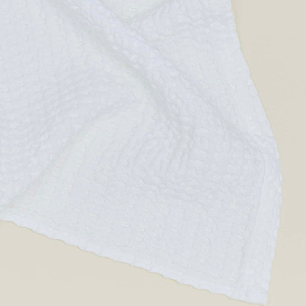 Simple Waffle Towels - White