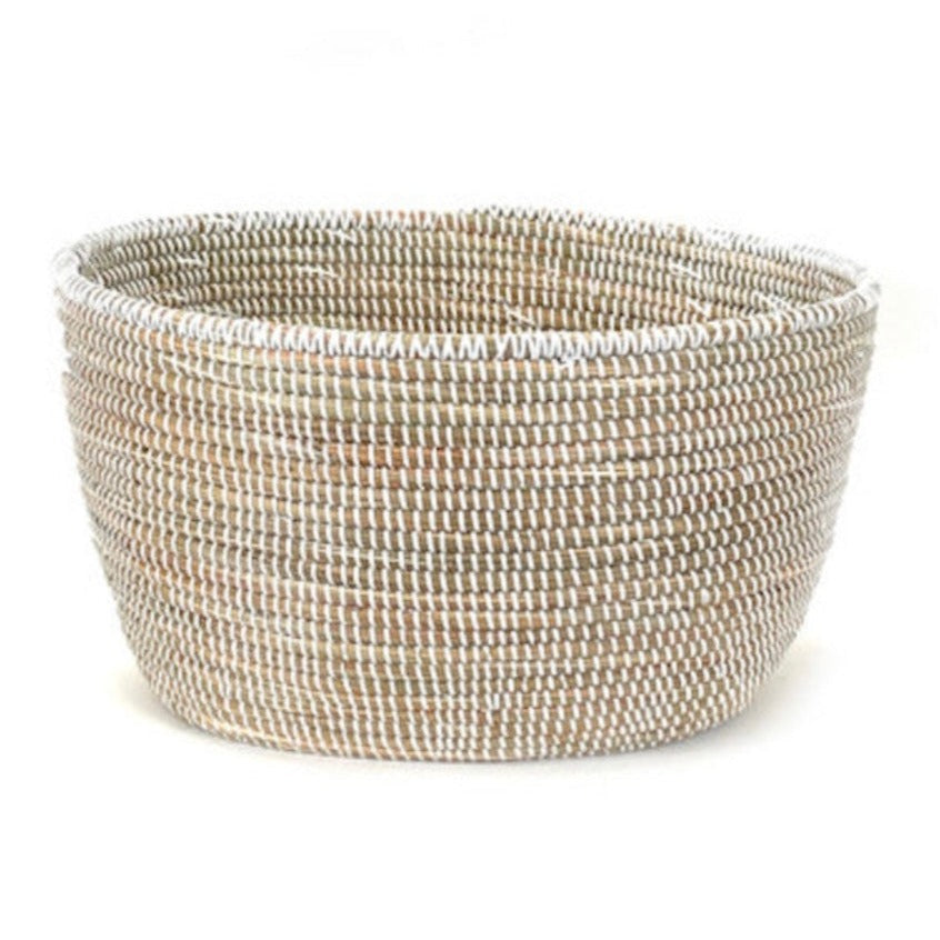 White Oval Basket