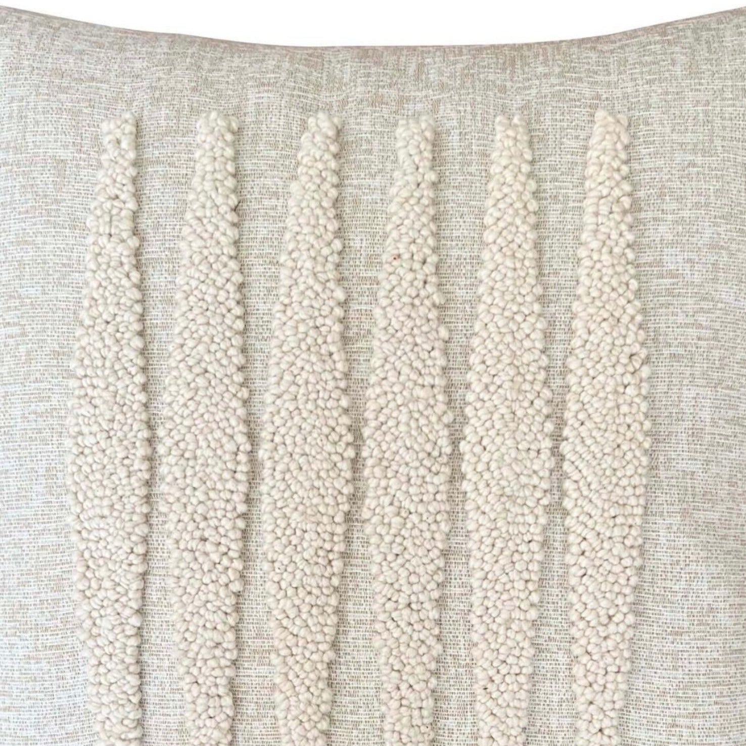 Punch Needle Pillow - Zulu Pattern No 4. Cream