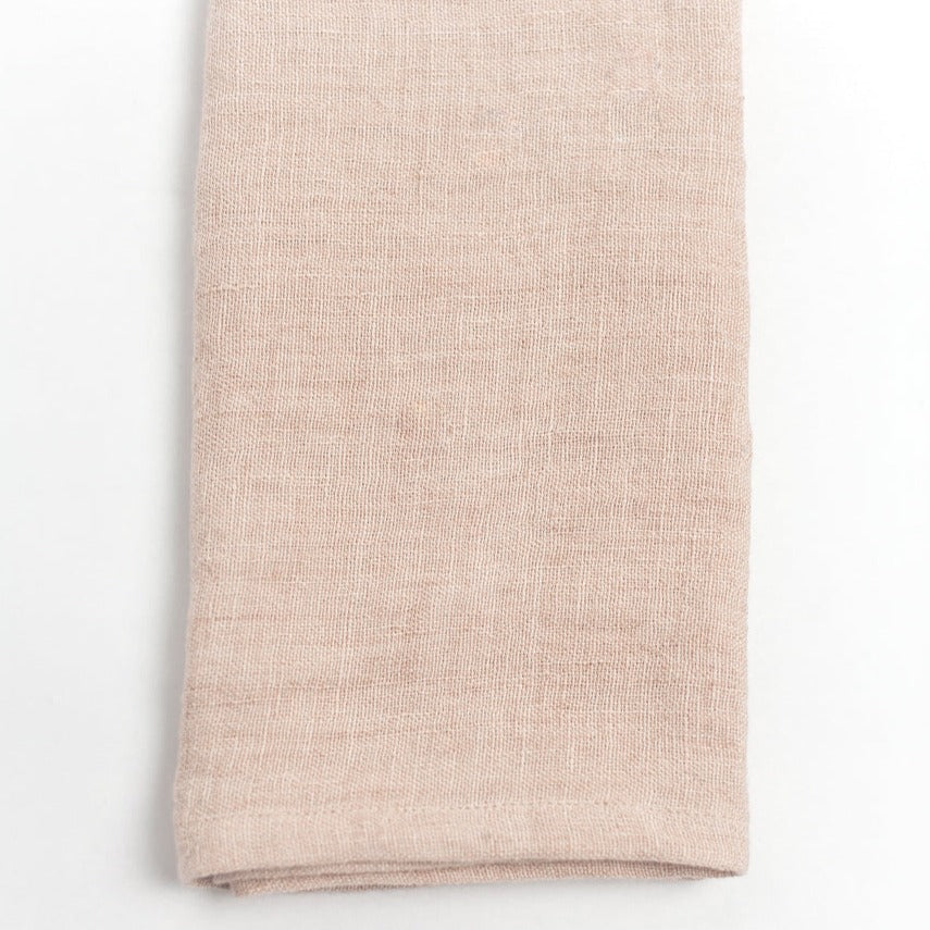 Stone Washed Linen Napkins, Blush - set of 4