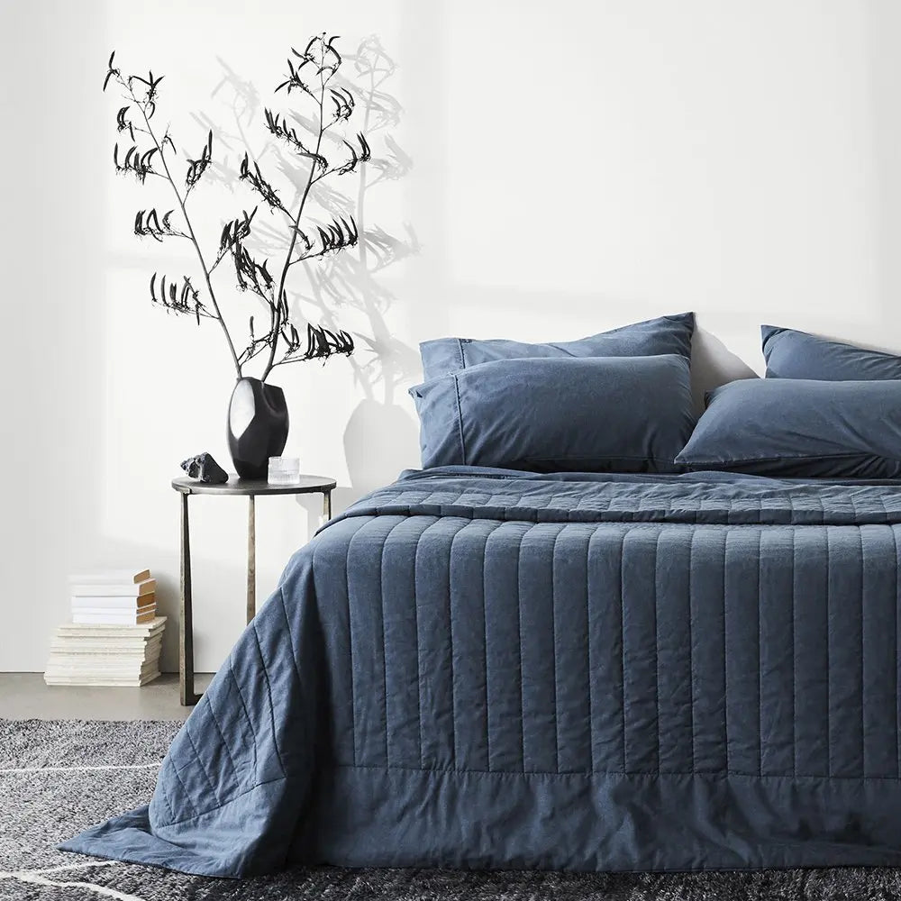 CleanBamboo Hemp™ Linen+ Quilted Coverlet by Ettitude