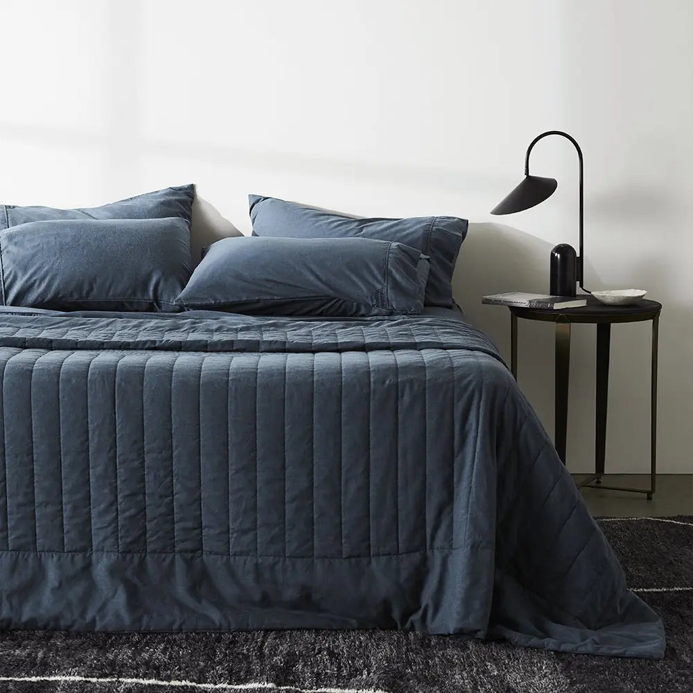 CleanBamboo Hemp™ Linen+ Quilted Coverlet by Ettitude