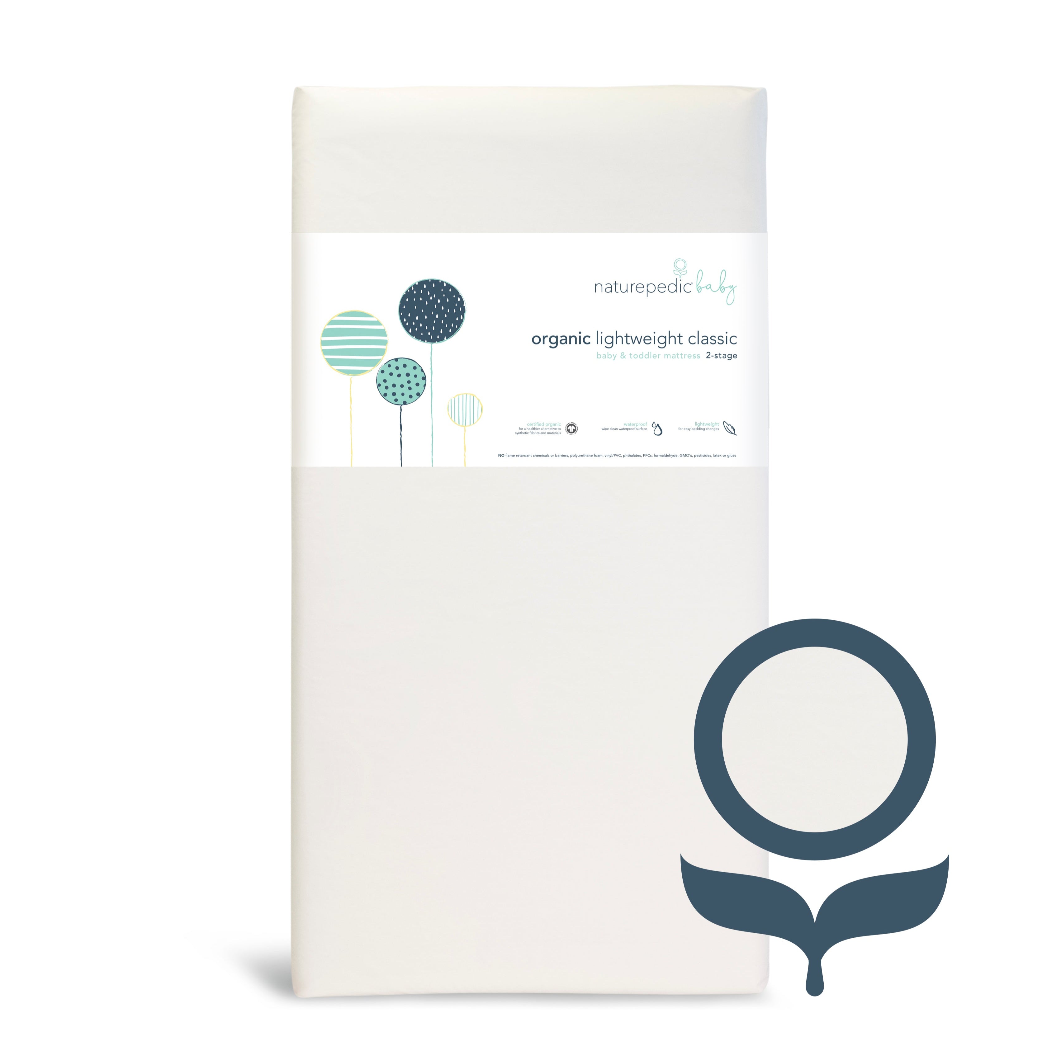 Classic Organic Lightweight 2-Stage Crib Mattress