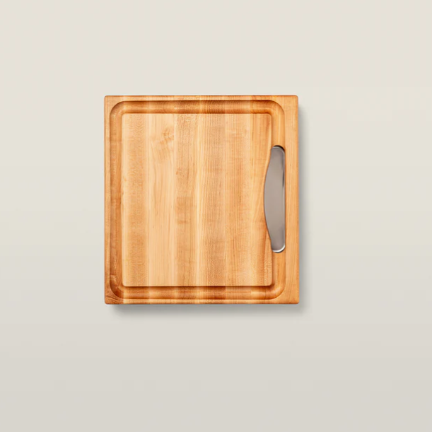 Boos Block Prep Master Series Newton Prep Master Cutting Board With Juice Groove & Stainless Pan, Maple