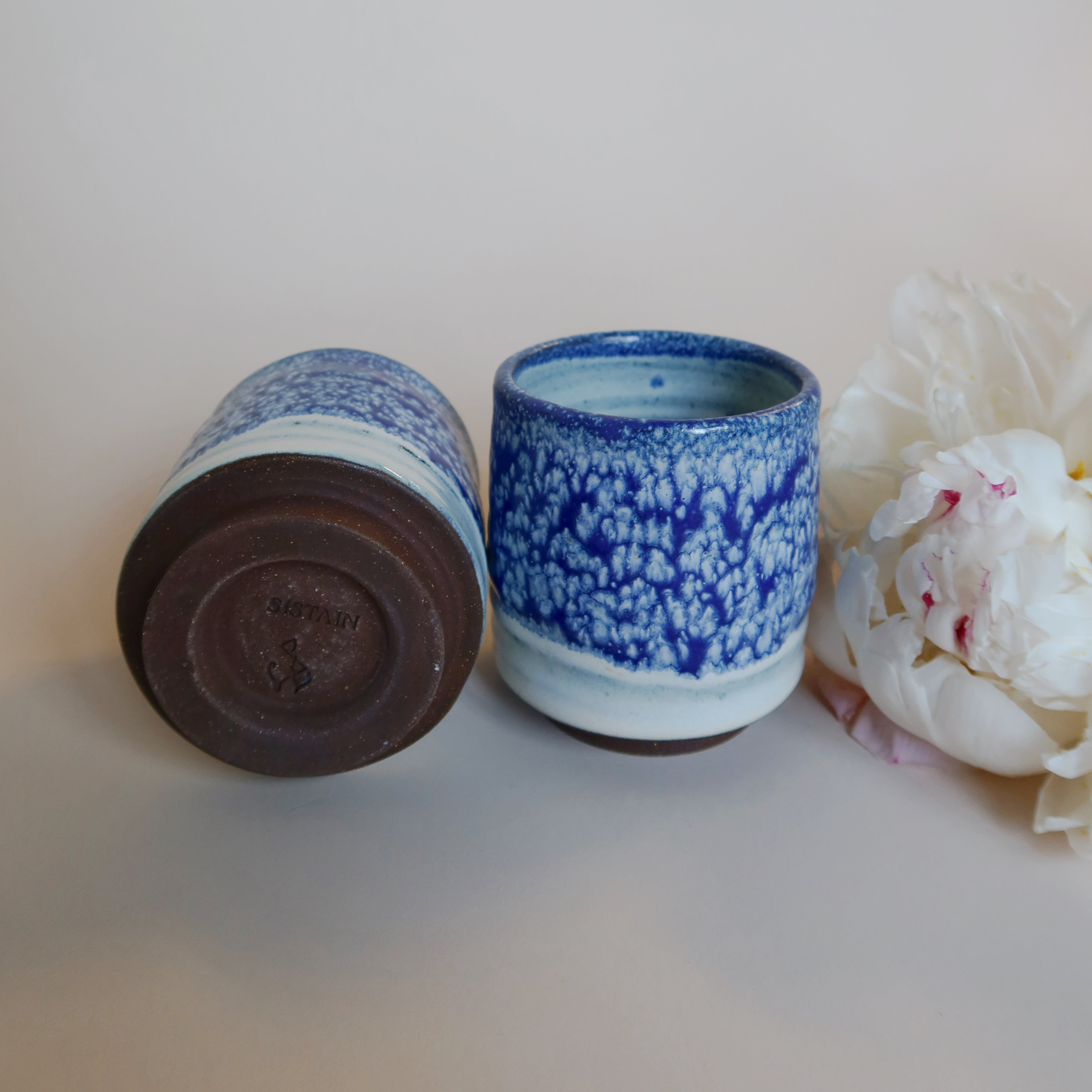 Ocean Breeze Handmade Ceramic Matcha Cup