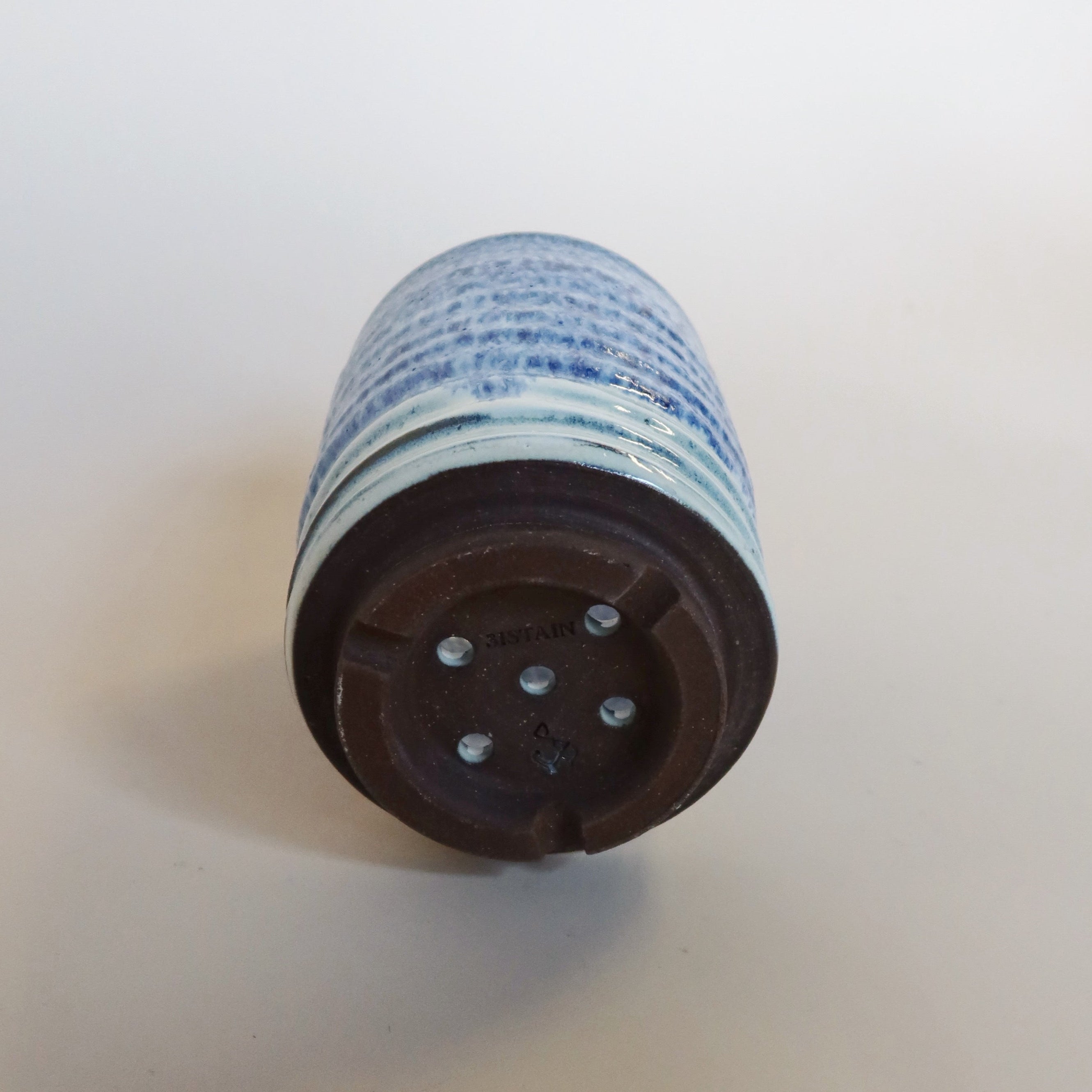 Ocean Breeze Handmade Ceramic Dish Brush Holder with Drainage Holes