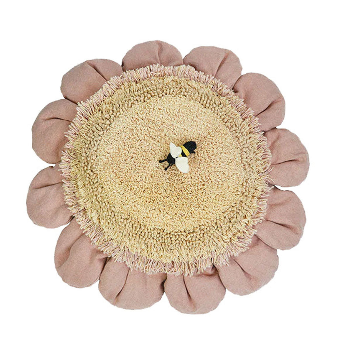 Pink Daisy Floor Cushion