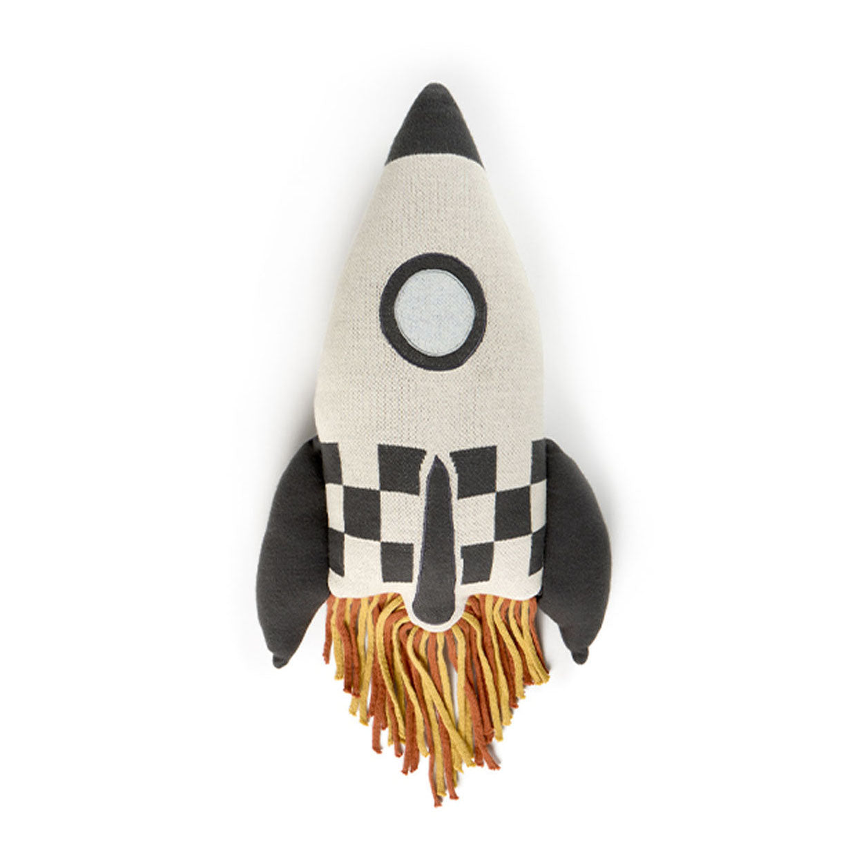 Rocket Knitted Cushion
