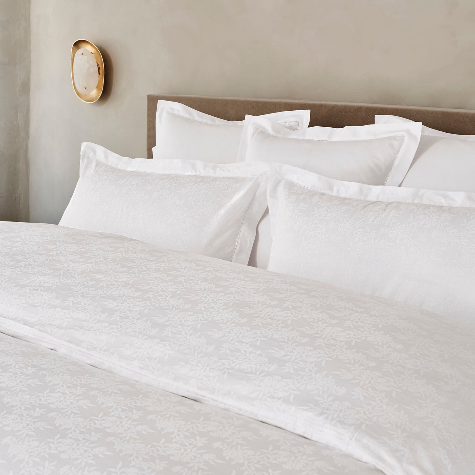 Heirloom Organic Sateen Jacquard Duvet Cover
