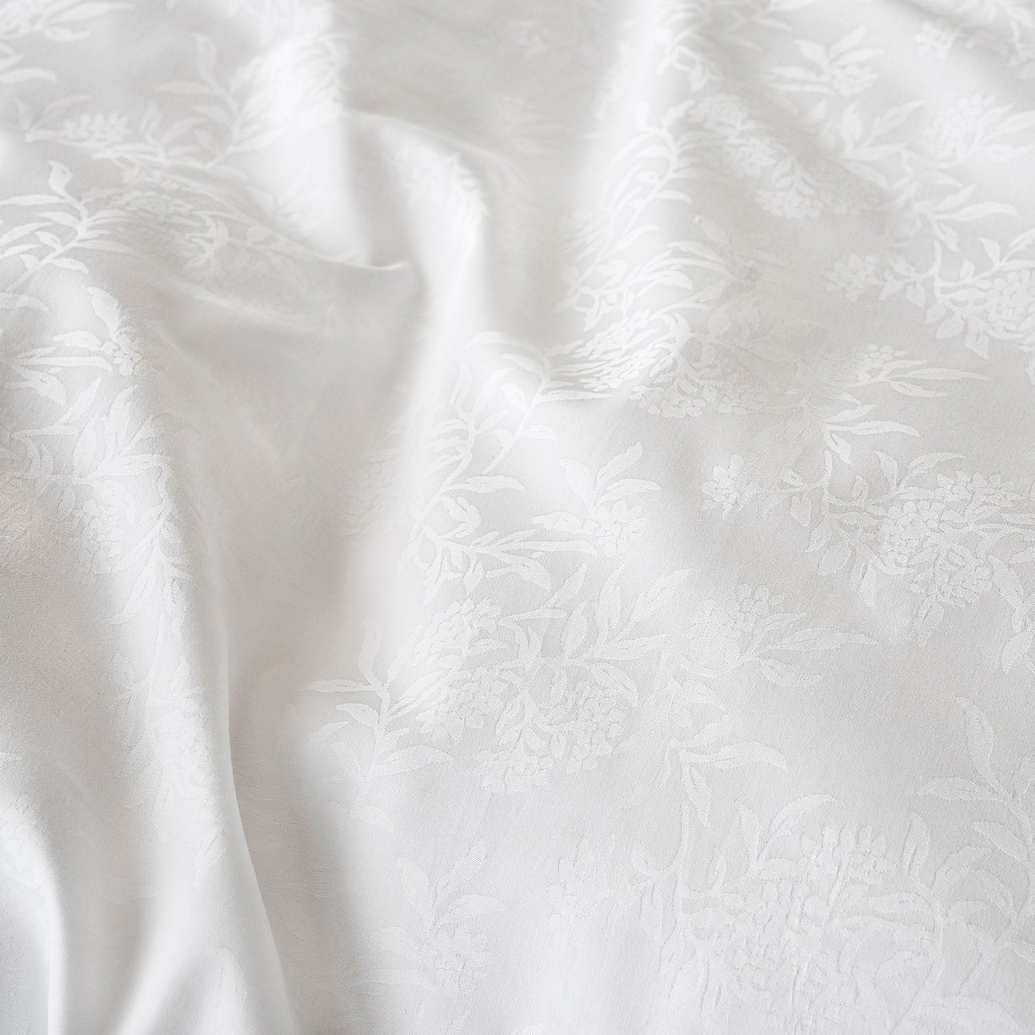Heirloom Organic Sateen Jacquard Duvet Cover
