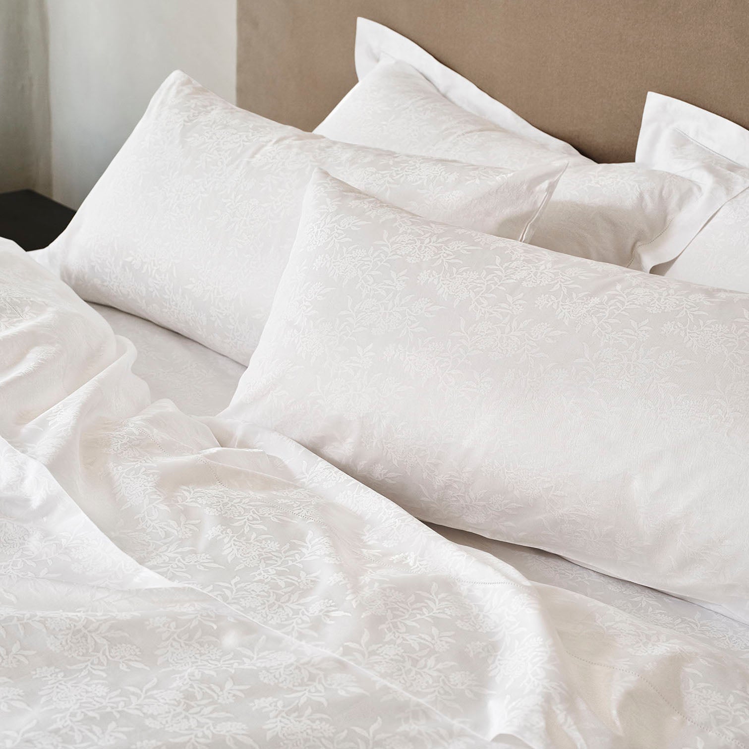 Heirloom Organic Sateen Jacquard Duvet Cover