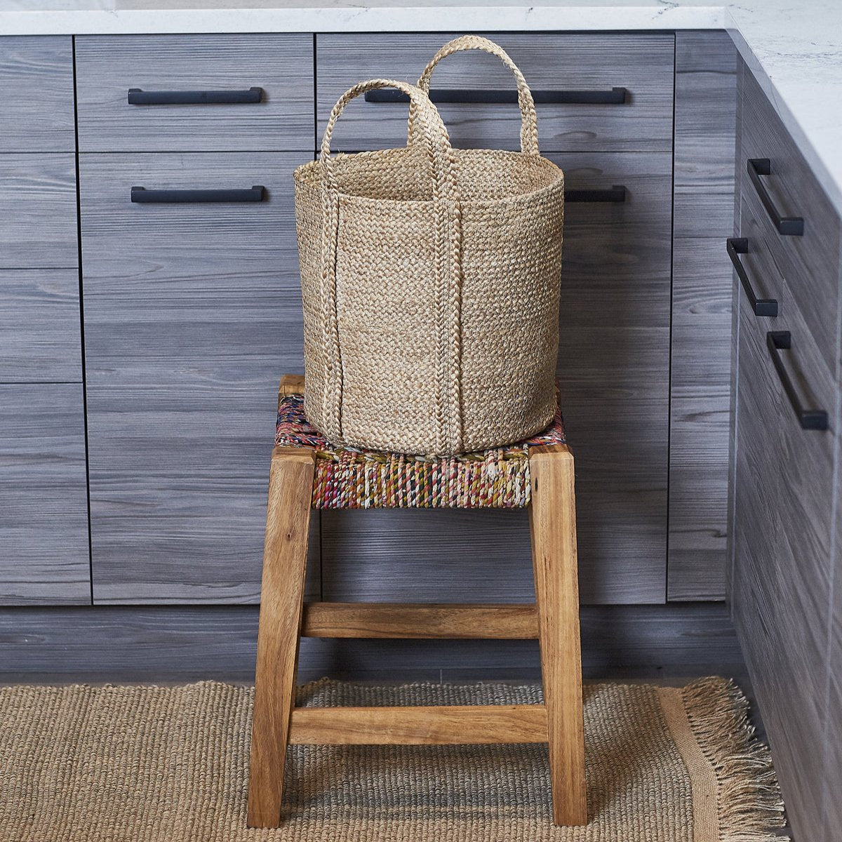 Kata Basket with handle - Natural by KORISSA