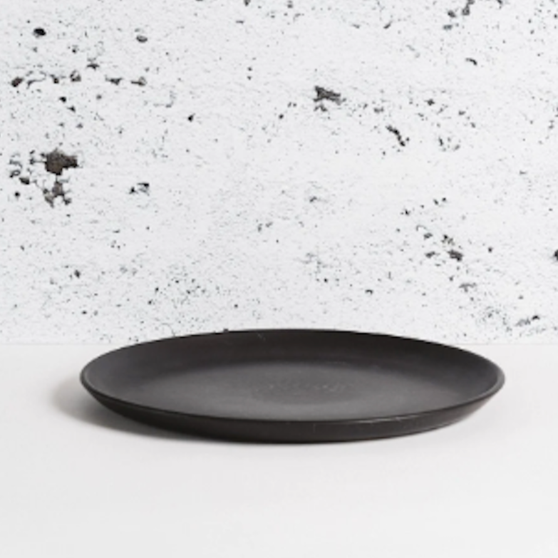 S/4 Tunisian Dinner Plate - Matte Black