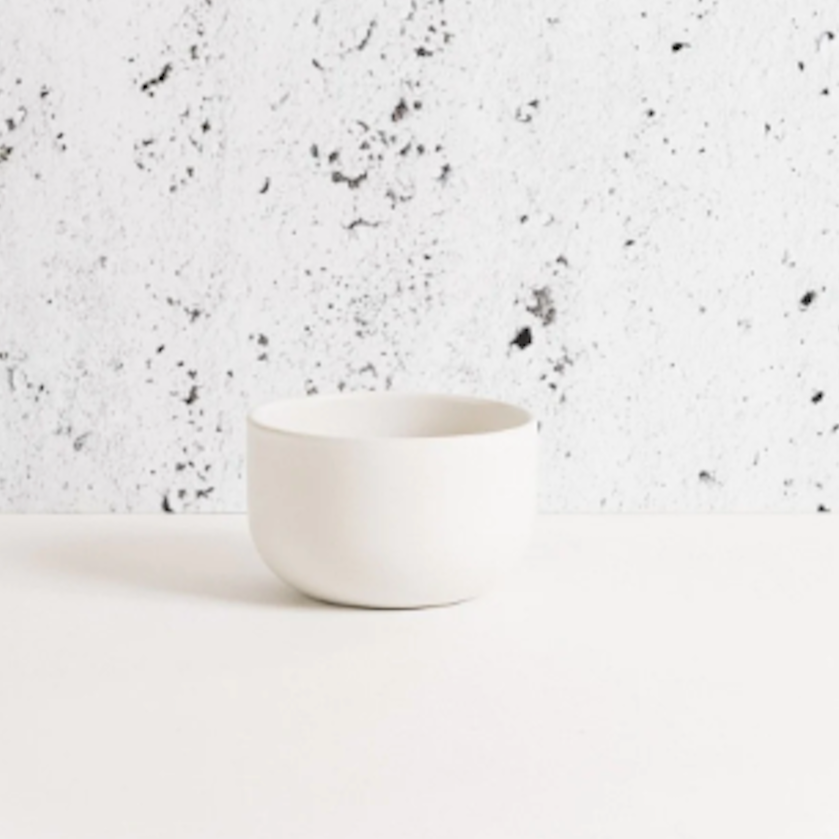 S/4 Tunisian Bowl - Matte White