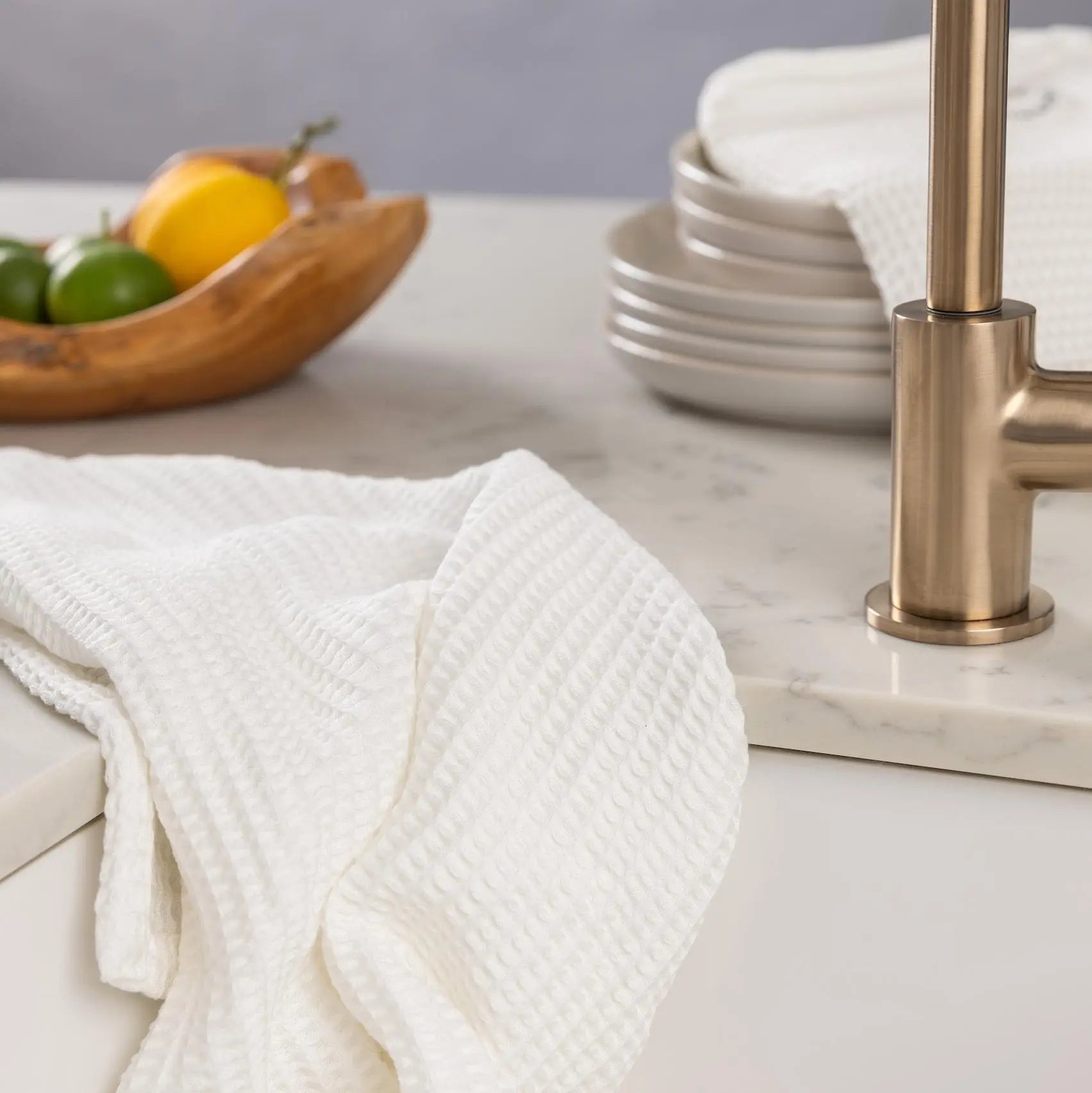 Blissful CleanBamboo® Waffle Dish Towel Set by ettitude