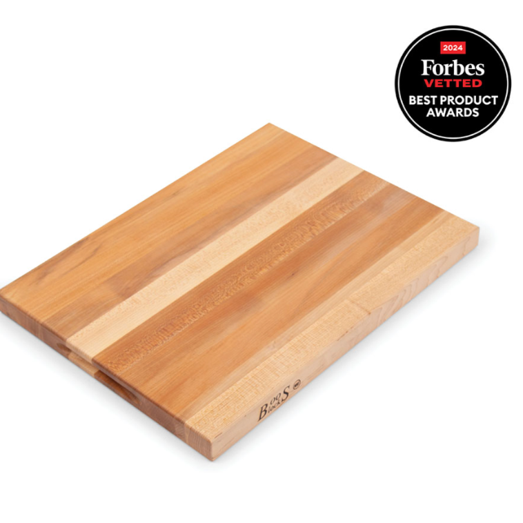 Boos Block R-Board Series Reversible Wood Cutting Board, 1.5-Inch Thickness, 20”X15”X1-1/2”, Maple