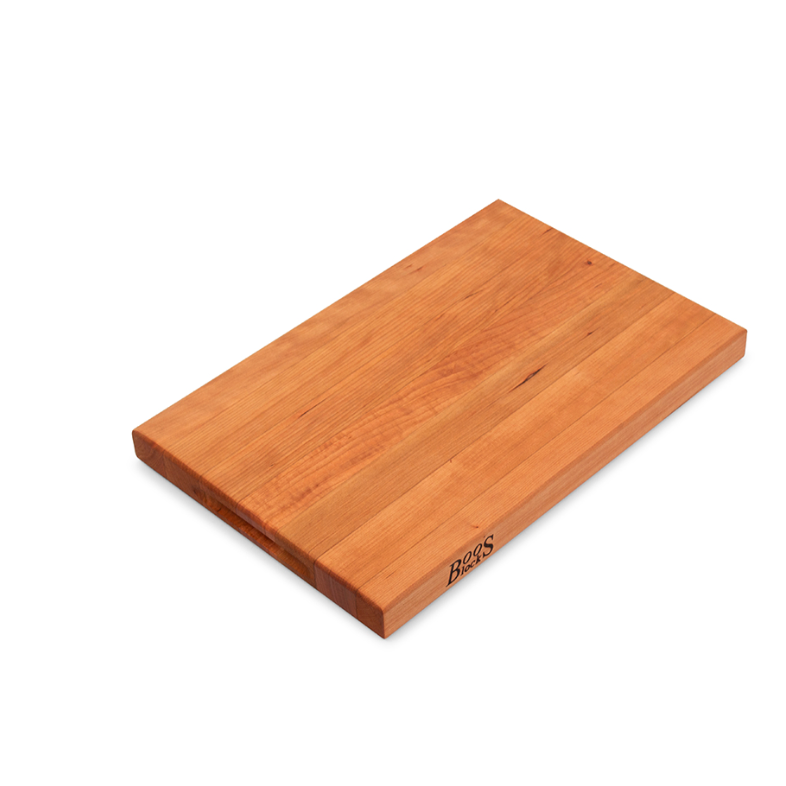 Boos Block R-Board Series Reversible Wood Cutting Board, 1.5-Inch Thickness, 18" x 12" x 1 1/2",Cherry