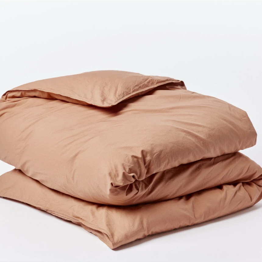 Coyuchi Organic Crinkled Percale Duvet Cover