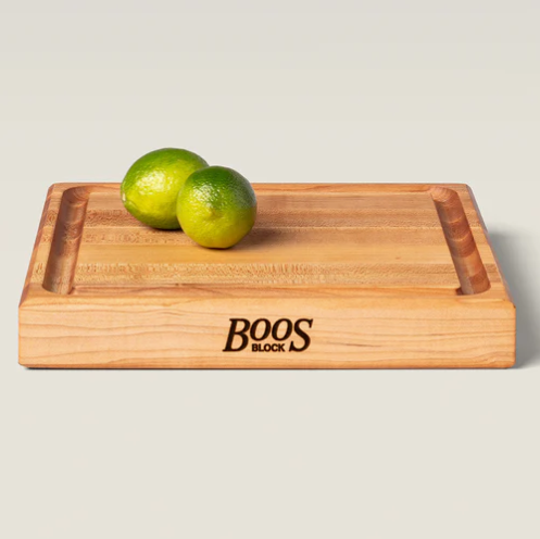 Boos Block CB Series Square Cutting Board With Juice Groove 1-3/4" Thickness, Maple