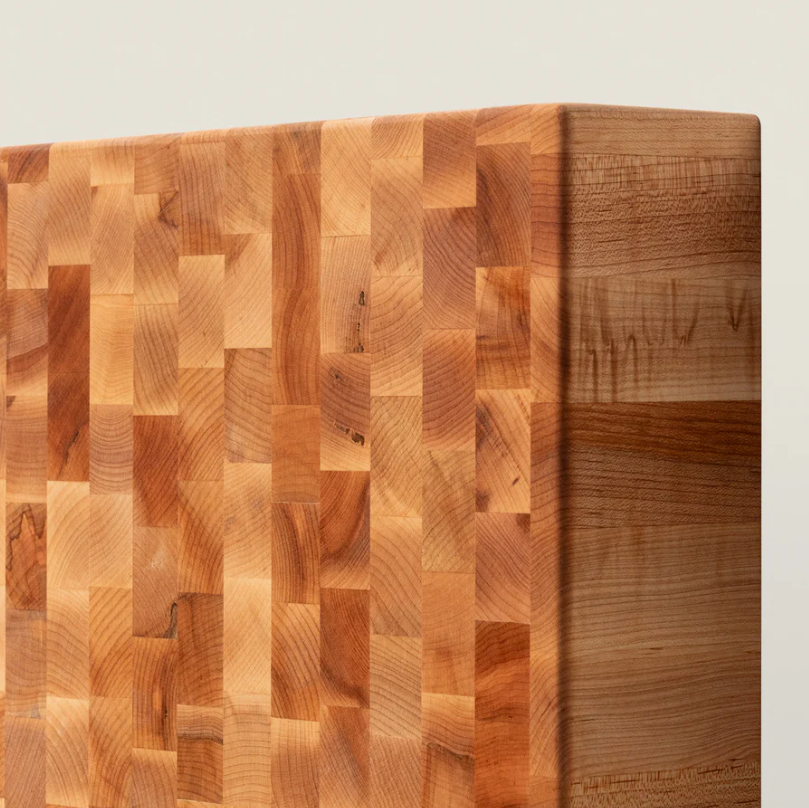 Boos Block   Square Chopping Block, Non-Reversible, End Grain, 4" Thick (CCB Series), Maple