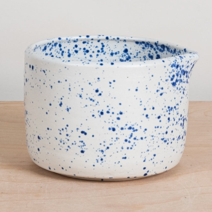Matcha Chawan Bowl - Speckled Blue