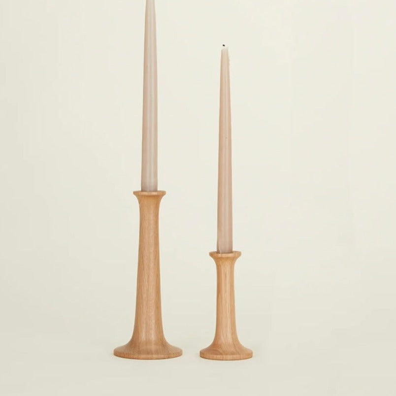 Oak Candle Holders