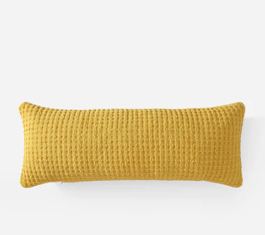 Snug Waffle Lumbar Pillow