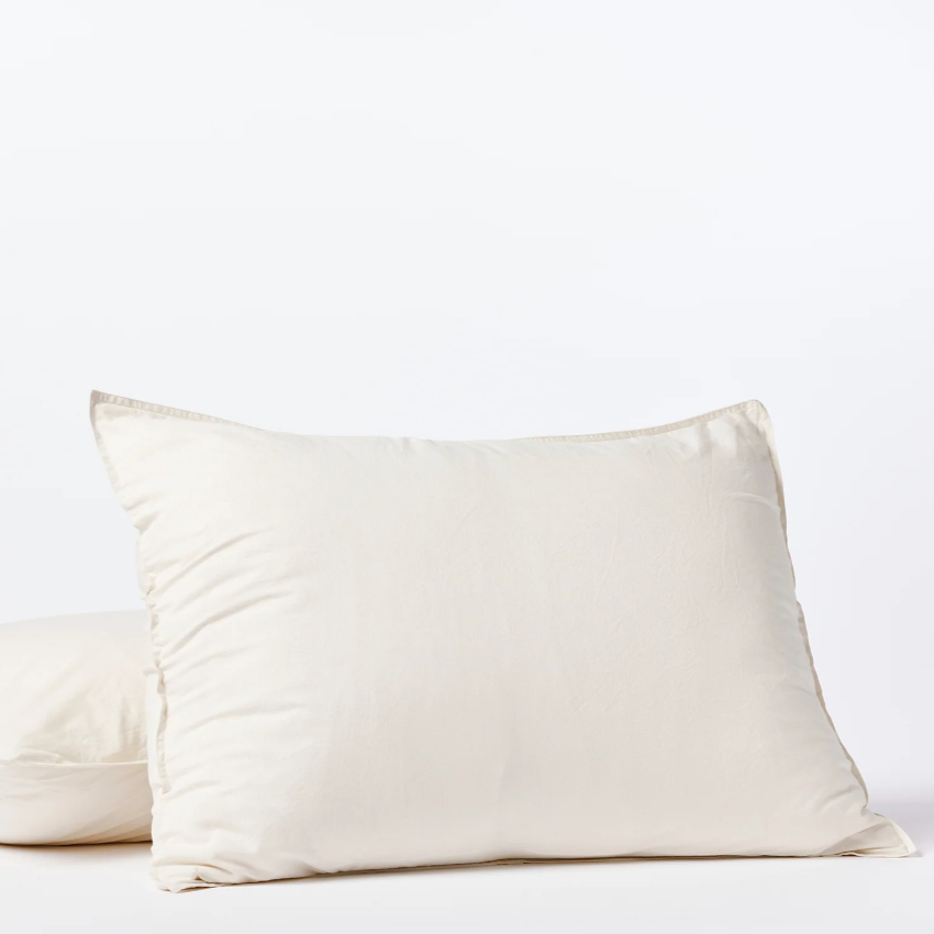 Coyuchi Organic Crinkled Percale Sham