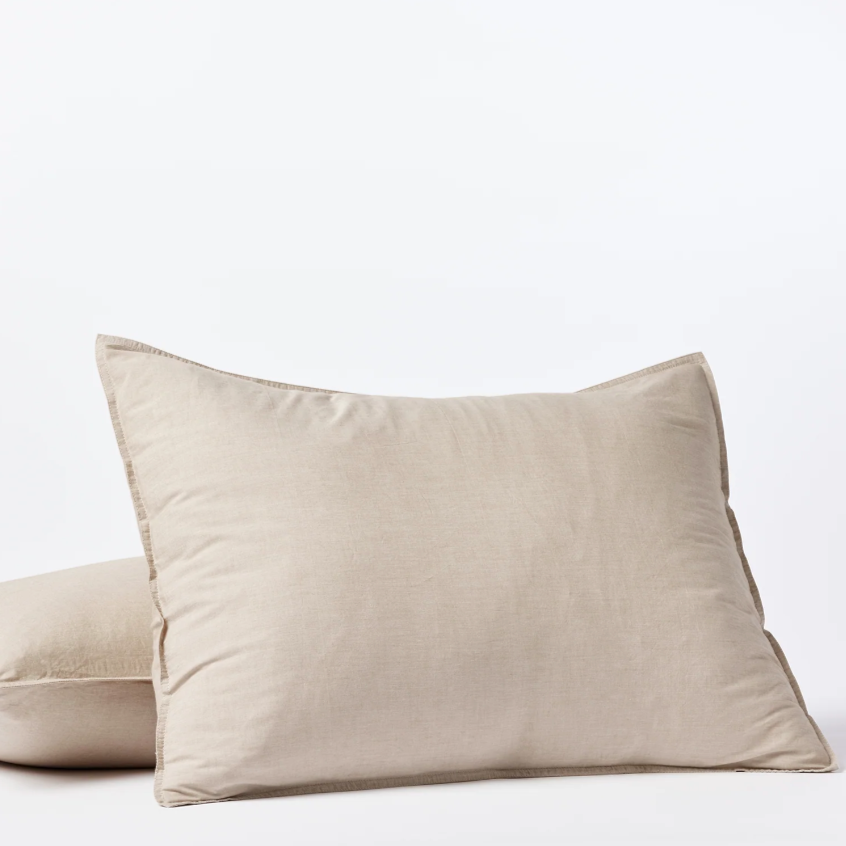 Coyuchi Organic Crinkled Percale Sham