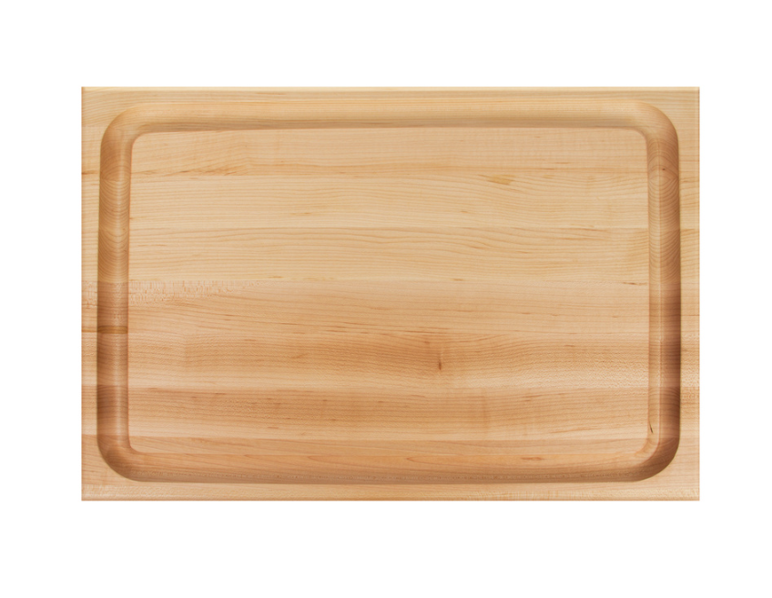 Boos Block RA-Board Series Reversible Wood Deluxe Barbecue Cutting Board, 2.25 -Inch Thickness, 20"x15"x2-1/4", Maple