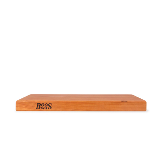 Boos Block R-Board Series Reversible Wood Cutting Board, 1.5-Inch Thickness, 18" x 12" x 1 1/2",Cherry