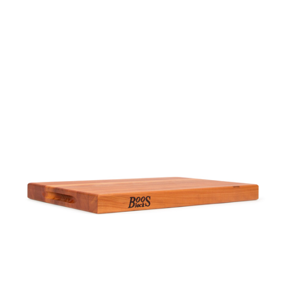 Boos Block R-Board Series Reversible Wood Cutting Board, 1.5-Inch Thickness, 18" x 12" x 1 1/2",Cherry