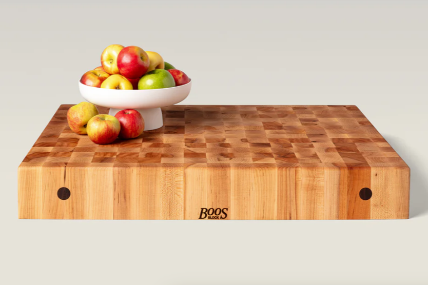 Boos Block  Chopping Block, Non-Reversible, End Grain, 4" Thick (CCB Series), Maple