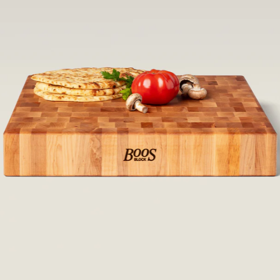 Boos Block (CCB Series)  Square Chopping Block, Reversible, End Grain, 3" Thick, Maple