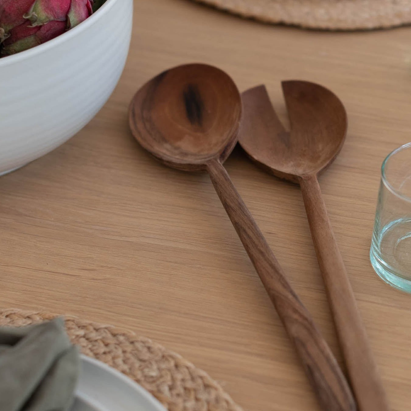 Organic Walnut Serving Set