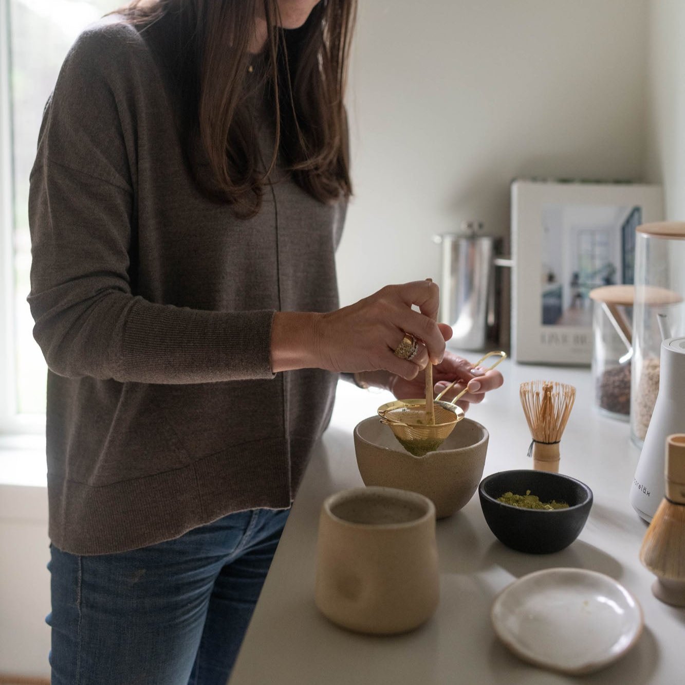 Wanda Handmade Ceramic Matcha Bowl