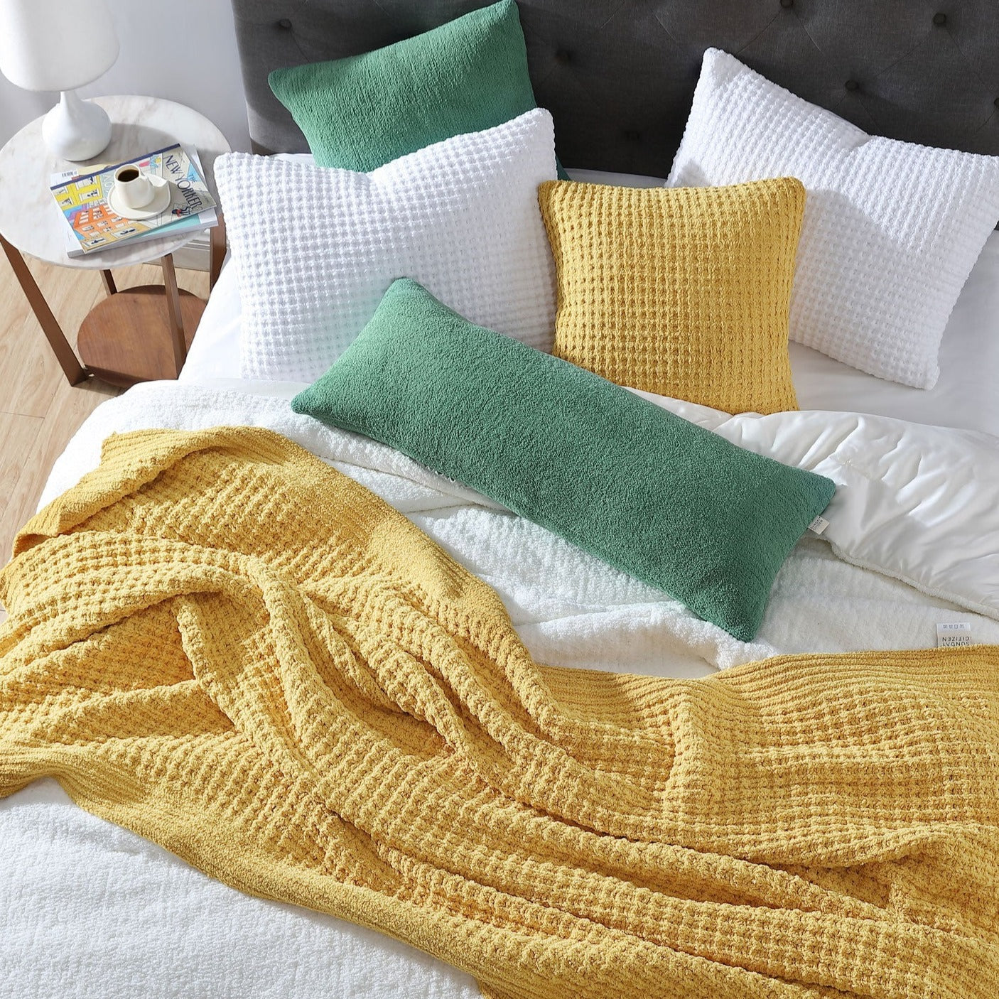 Snug Waffle + Bamboo Sham Set