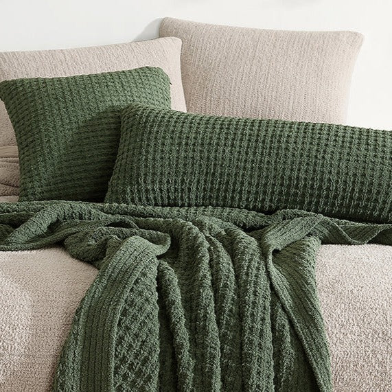 Snug Waffle Throw Pillow